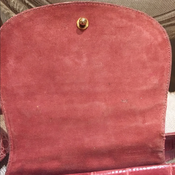 Vintage Gucci crocodile purse in dusty rose - Picture 8 of 8